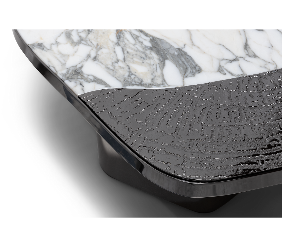 ophelia portoro marble and gold center table - Image 54