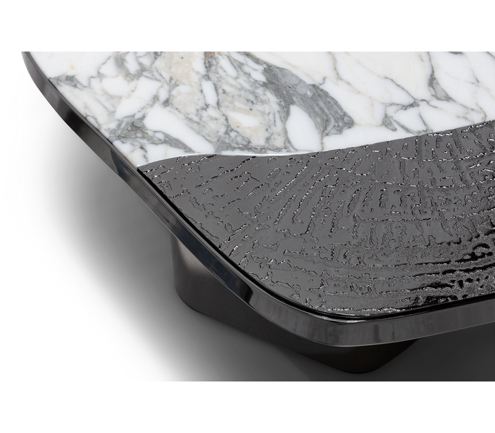 ophelia calacatta marble and gold center table - Image 57