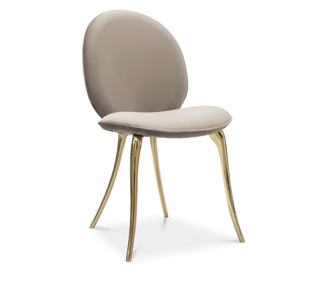 soleil chair Chairs & Stools Boca Do Lobo Cream Fabric