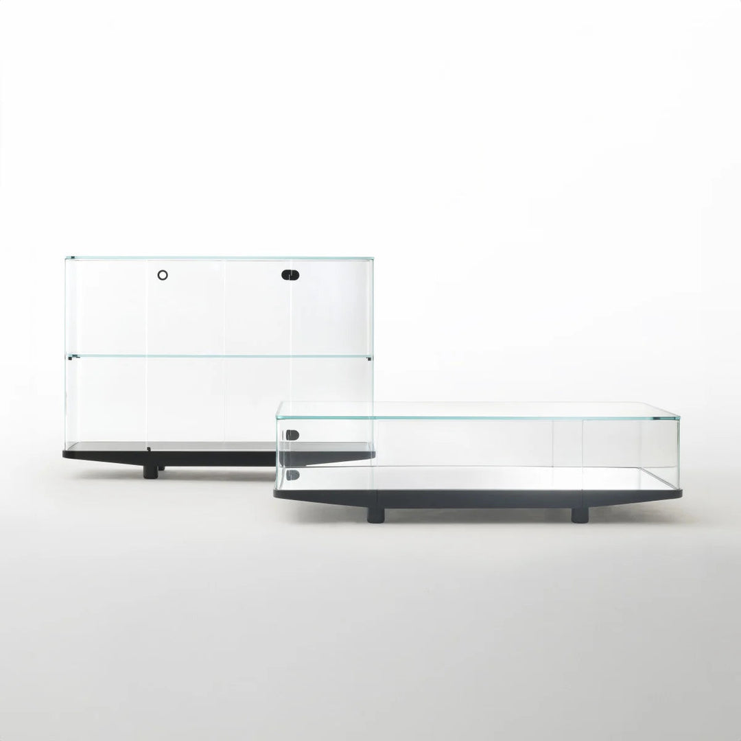 Collector Cabinet Bookcase Glas Italia COR02: L 43.3" x W 43.3" x H 13.4" 2 Month Delivery 