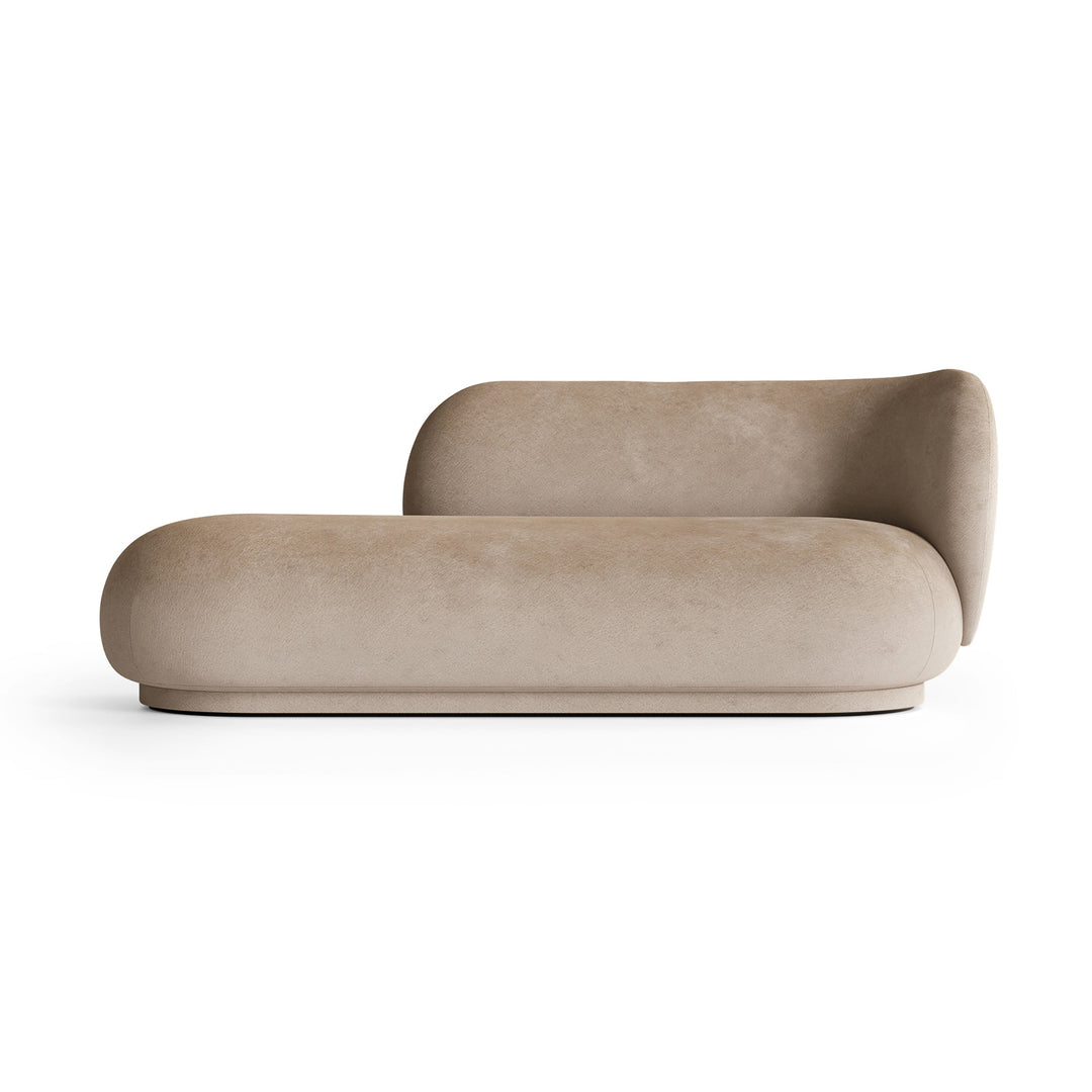 Rico Divan Sofas Ferm Living Faded Velvet Sand Right Facing