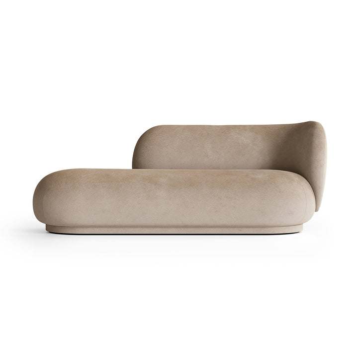 Rico Divan Sofas Ferm Living Faded Velvet Sand Right Facing