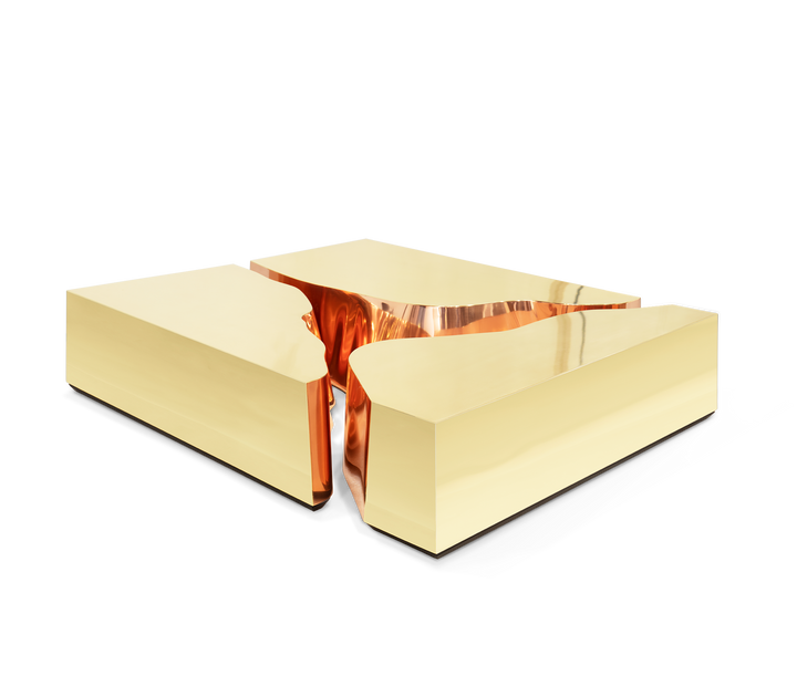 Lapiaz Center Table  Boca Do Lobo Gold Copper  