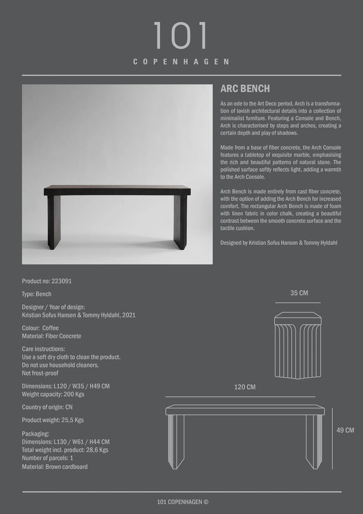 Arc Bench - Coffee Bench 101 Copenhagen   
