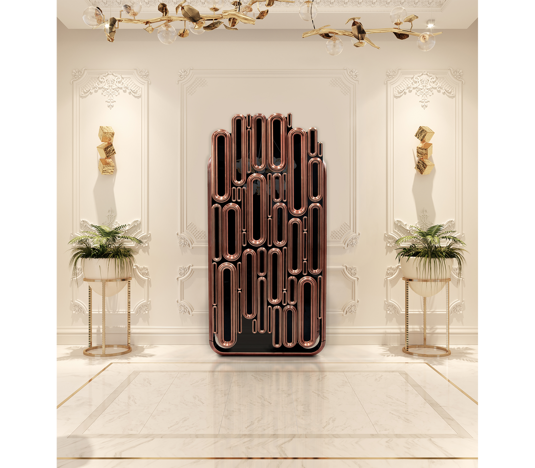 oblong gold cabinet - Image 35