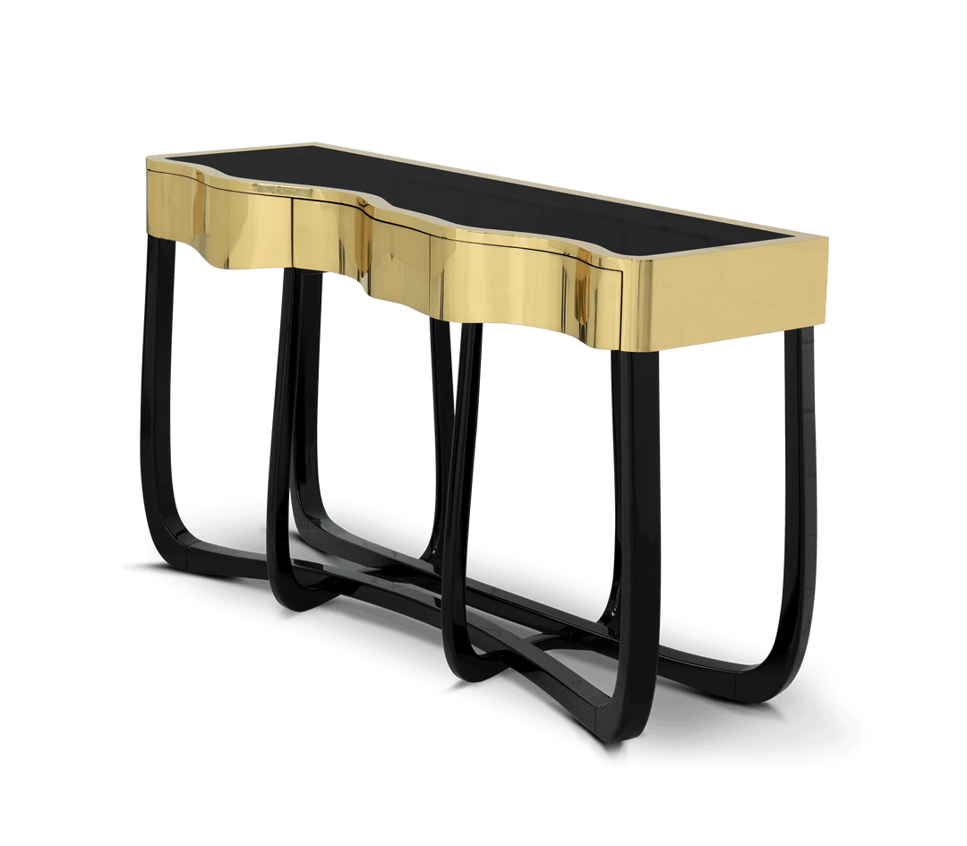 sinuous gold console Consoles Boca Do Lobo