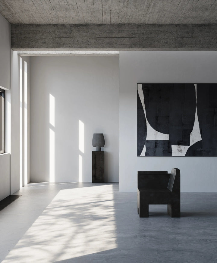 Sphere Vase Square, Big - Dark Grey Vases 101 Copenhagen   