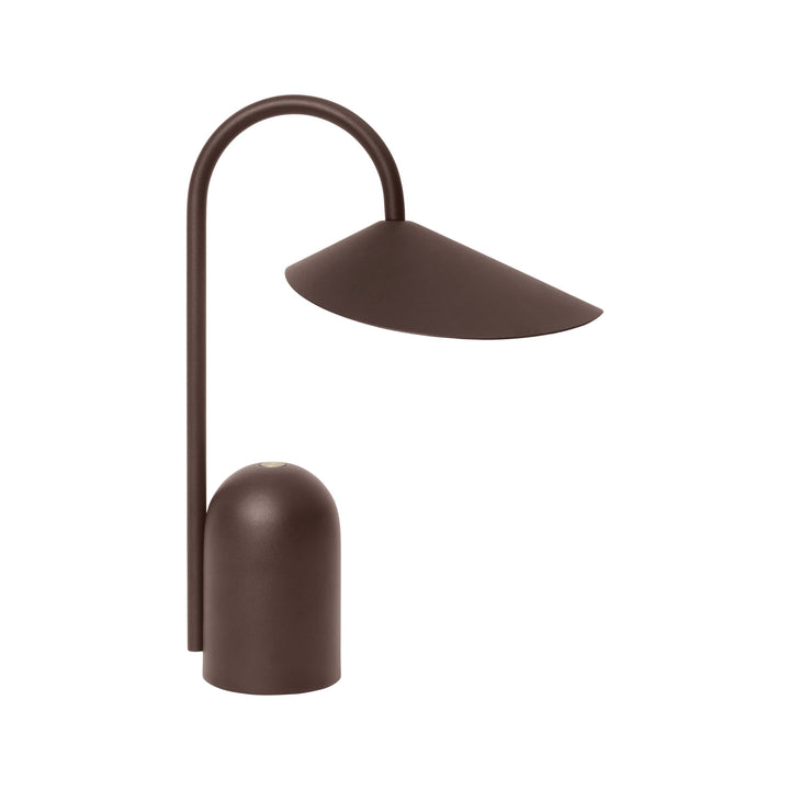 Arum Portable Table Lamp Table Lamps Ferm Living Dark Chocolate