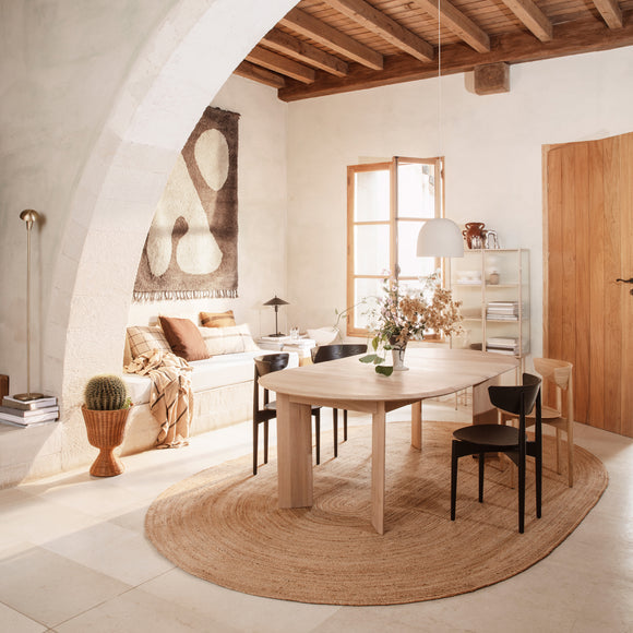 Bevel Extendable Dining Table Kitchen & Dining Room Tables Ferm Living