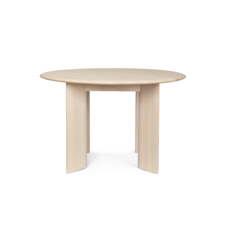Bevel Round Dining Table Tables Ferm Living White Oiled Beech