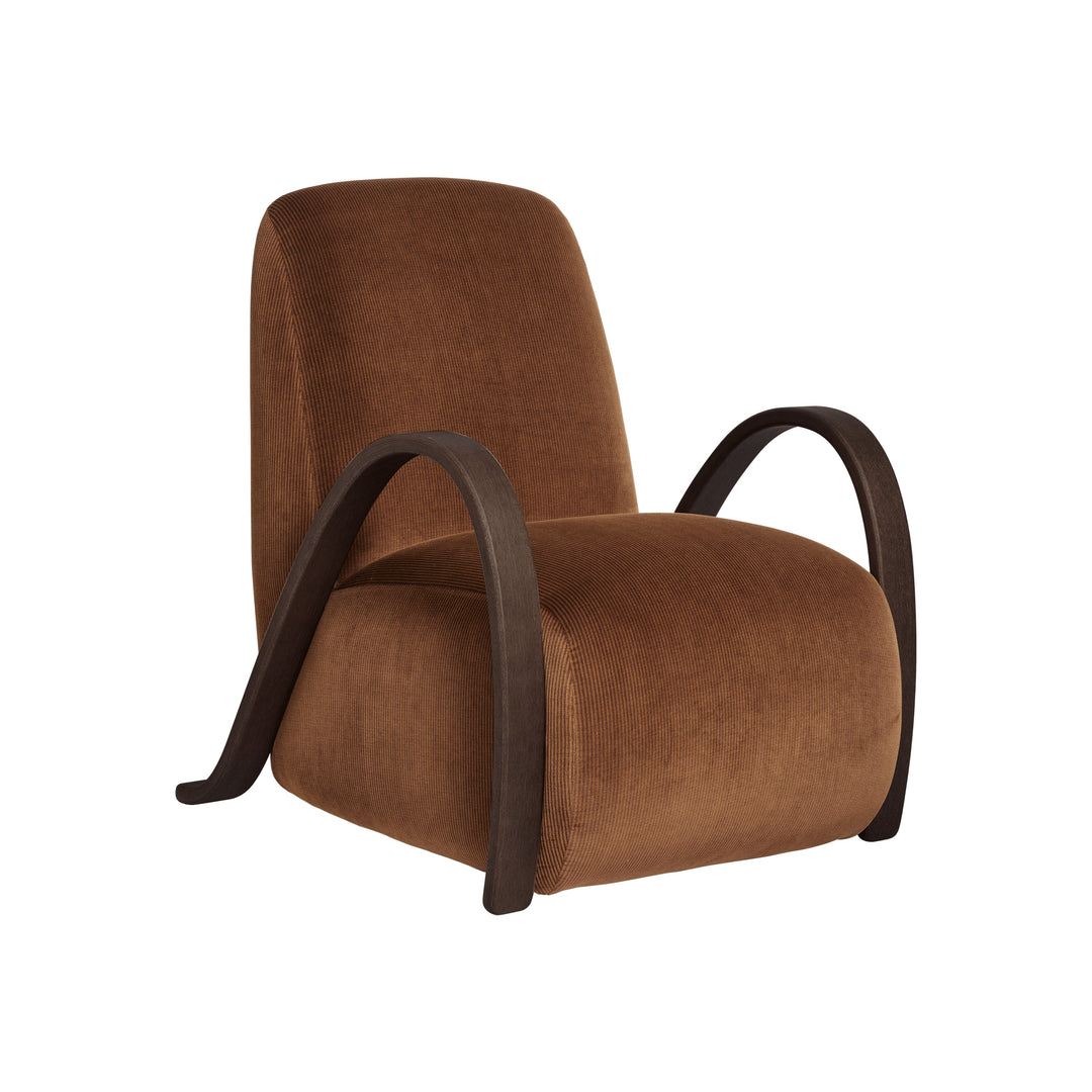 Buur Lounge Chair Chairs Ferm Living Devore Velvet / Rust