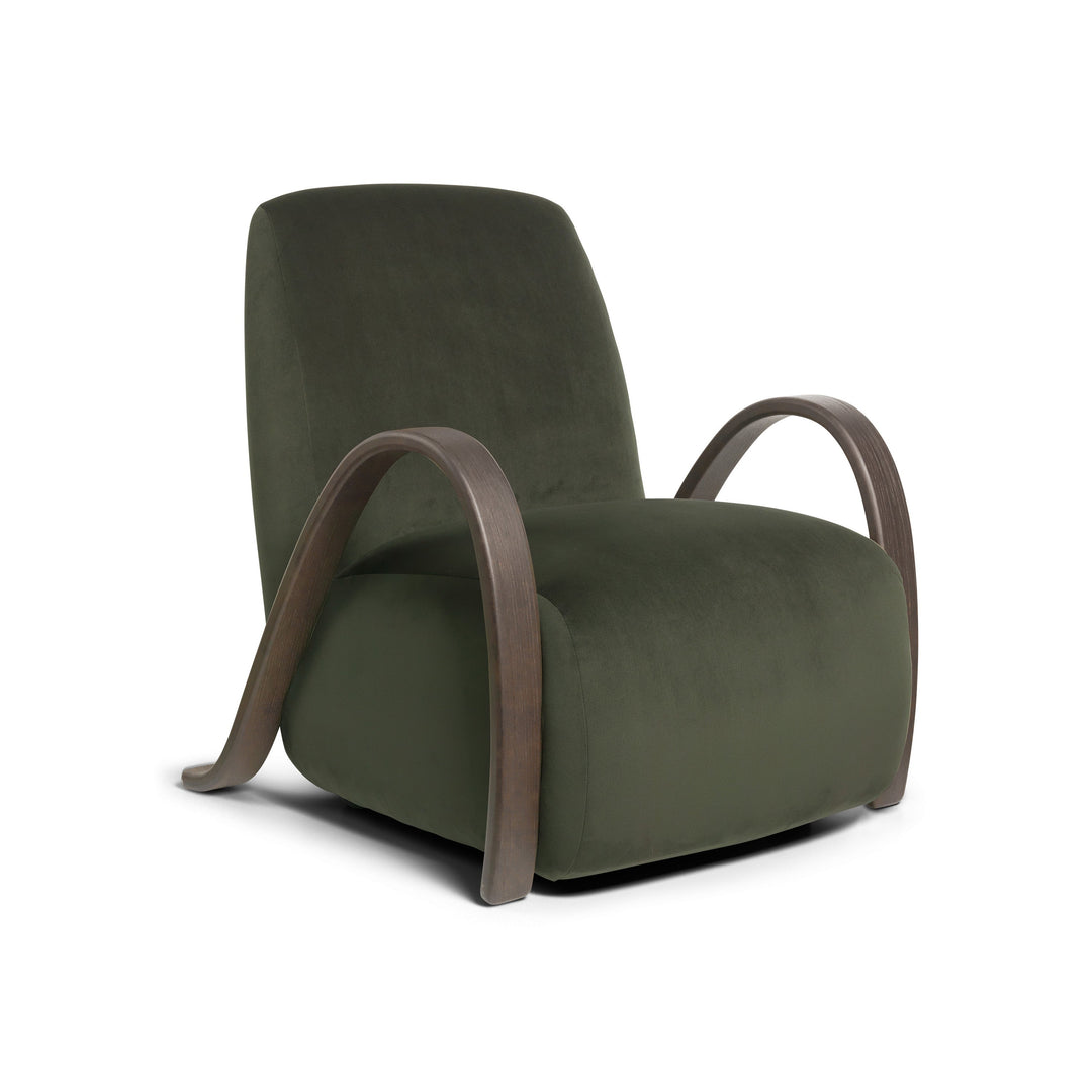 Buur Lounge Chair Chairs Ferm Living Rich Velvet / Pine