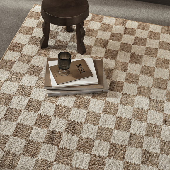 Check Wool Jute Rug Rugs Ferm Living
