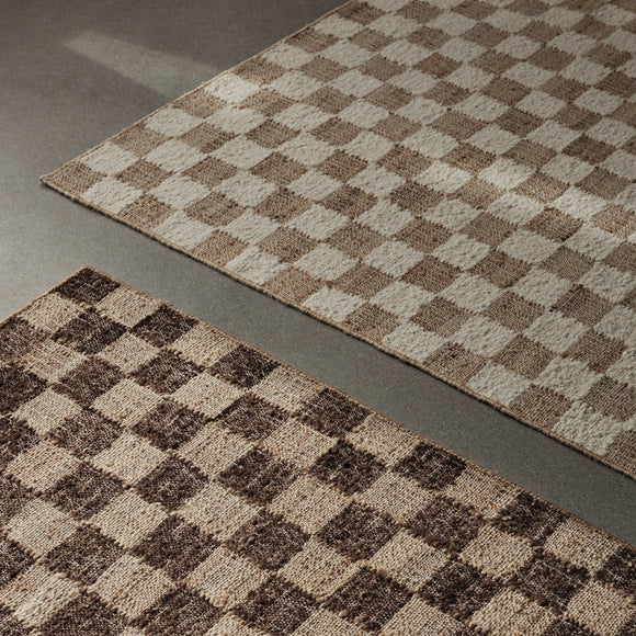 Check Wool Jute Rug Rugs Ferm Living