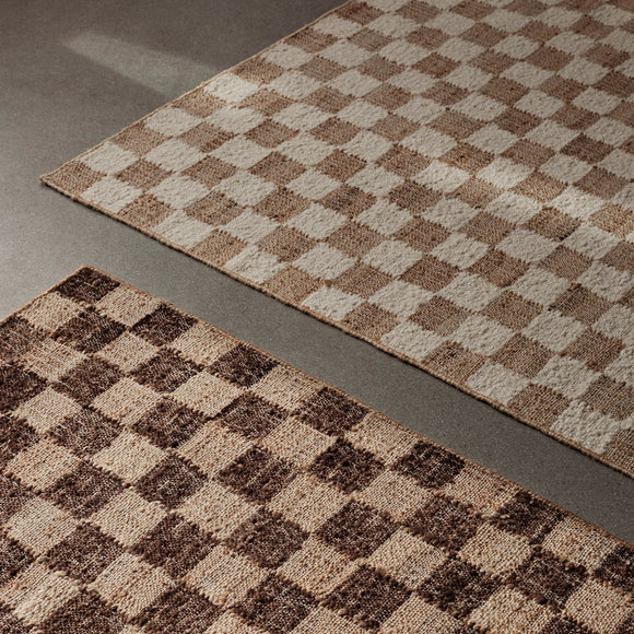 Check Wool Jute Runner Rugs Ferm Living