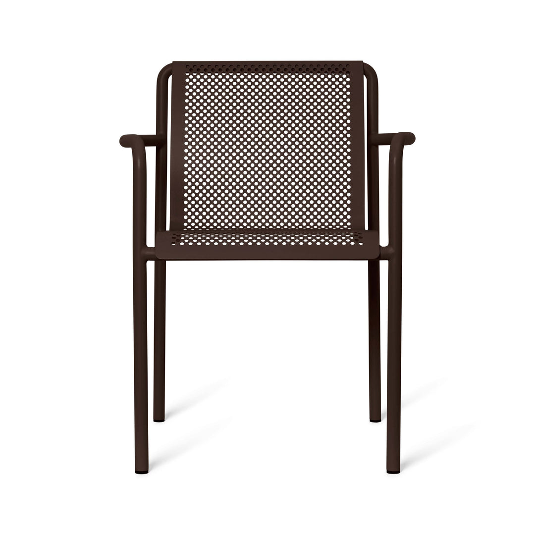 Dapple Outdoor Dining Armchair Chairs Ferm Living Dark Chocolate