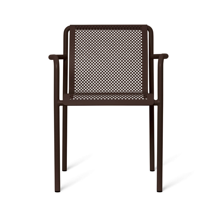 Dapple Outdoor Dining Armchair Chairs Ferm Living Dark Chocolate