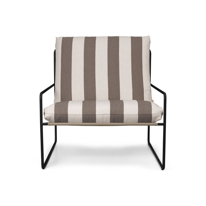 Desert Outdoor Cushioned Lounge Chair Outdoor Chairs Ferm Living Chocolate Stripe