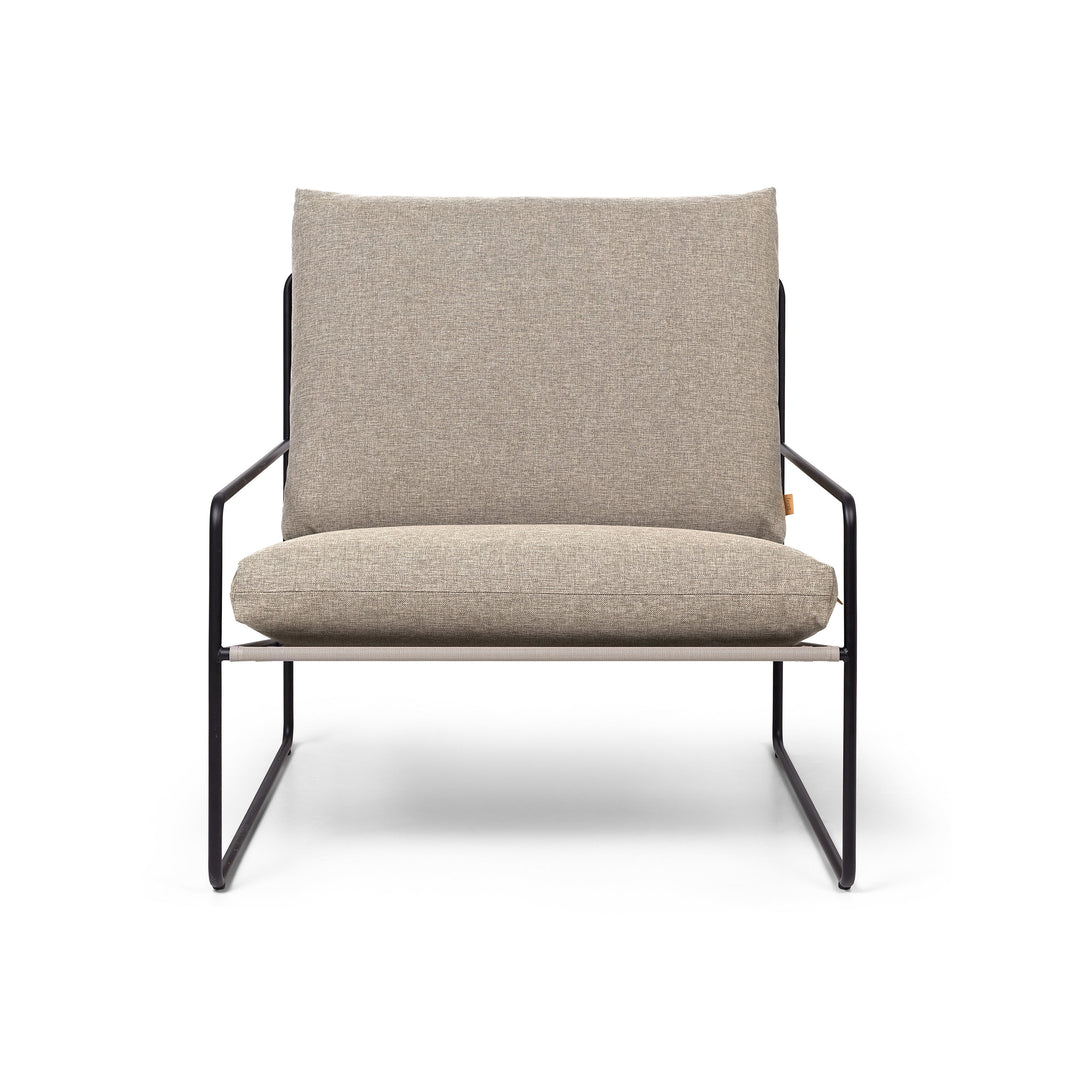 Desert Outdoor Cushioned Lounge Chair Outdoor Chairs Ferm Living Dark Sand Dolce