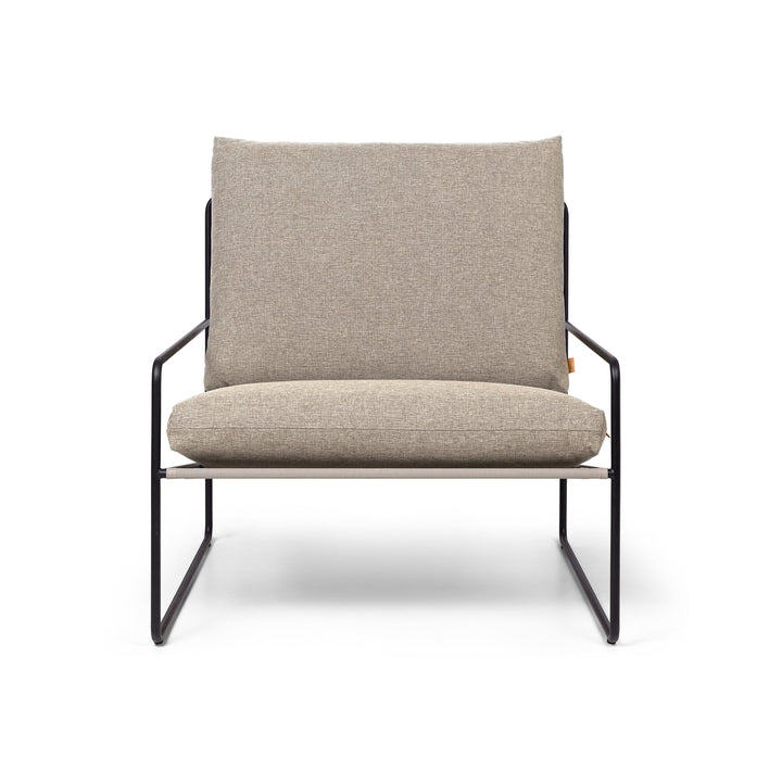 Desert Outdoor Cushioned Lounge Chair Outdoor Chairs Ferm Living Dark Sand Dolce