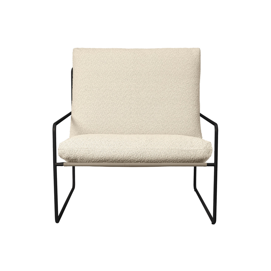 Desert Outdoor Cushioned Lounge Chair Outdoor Chairs Ferm Living Pure Boucle Off-White