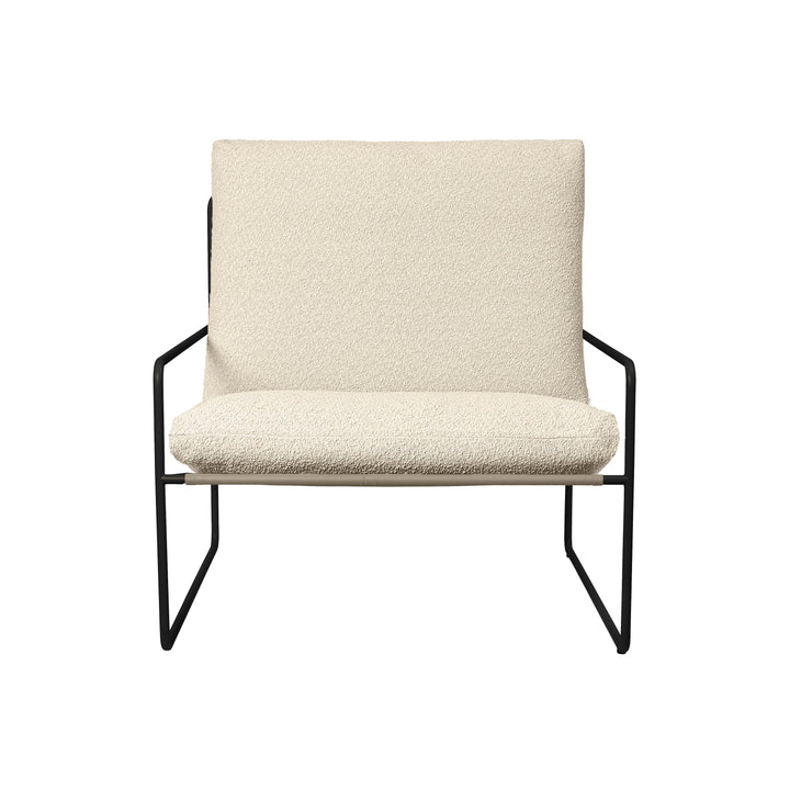 Desert Outdoor Cushioned Lounge Chair Outdoor Chairs Ferm Living Pure Boucle Off-White