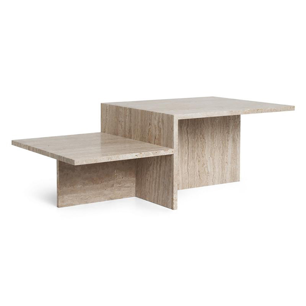 Distinct Coffee Table Tables Ferm Living Travertine