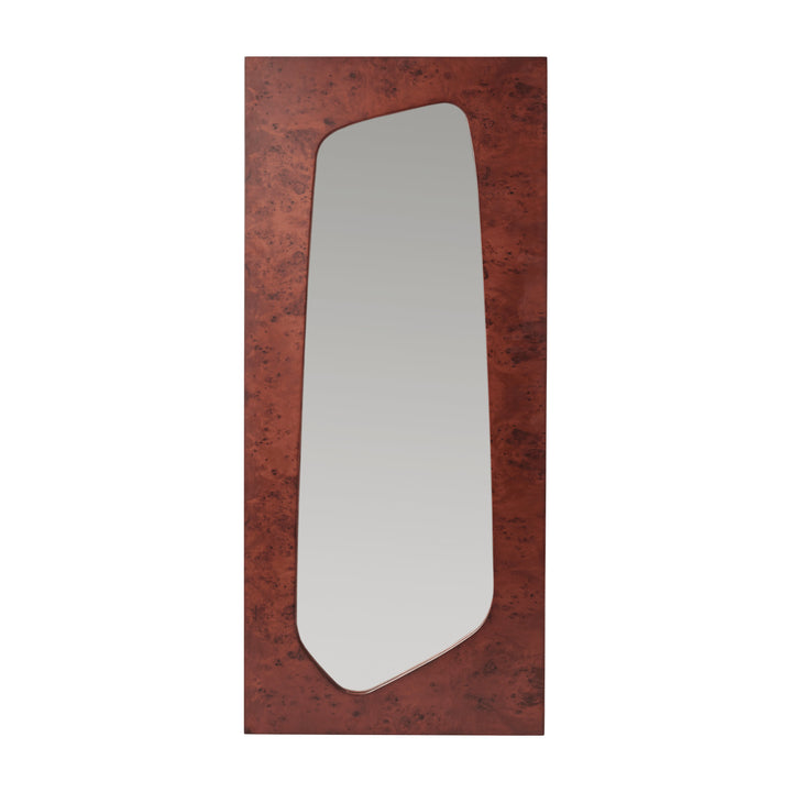 Folia Large Mirror Mirrors Ferm Living Dark Stained Burl
