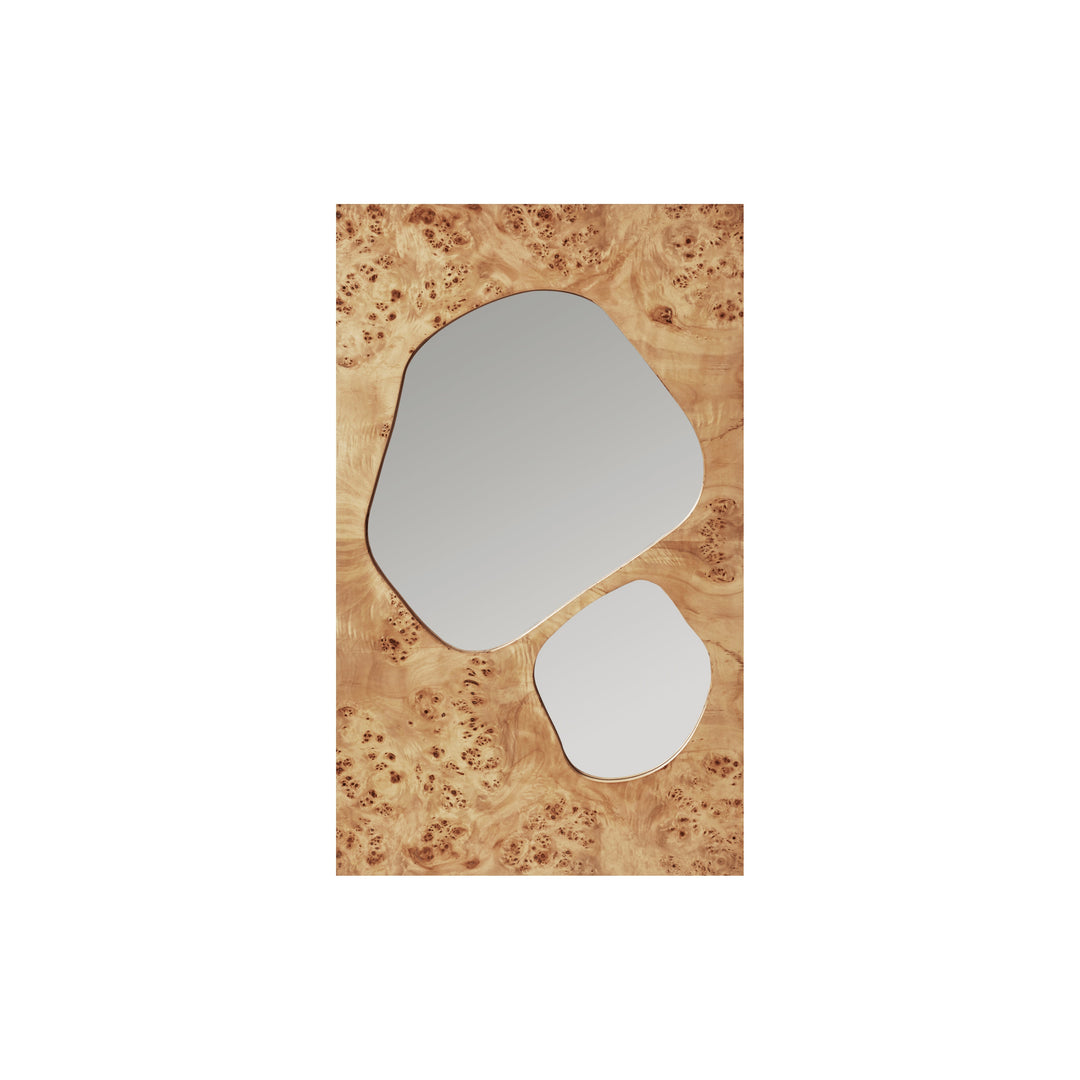 Folia Medium Mirror Mirrors Ferm Living Natural Burl