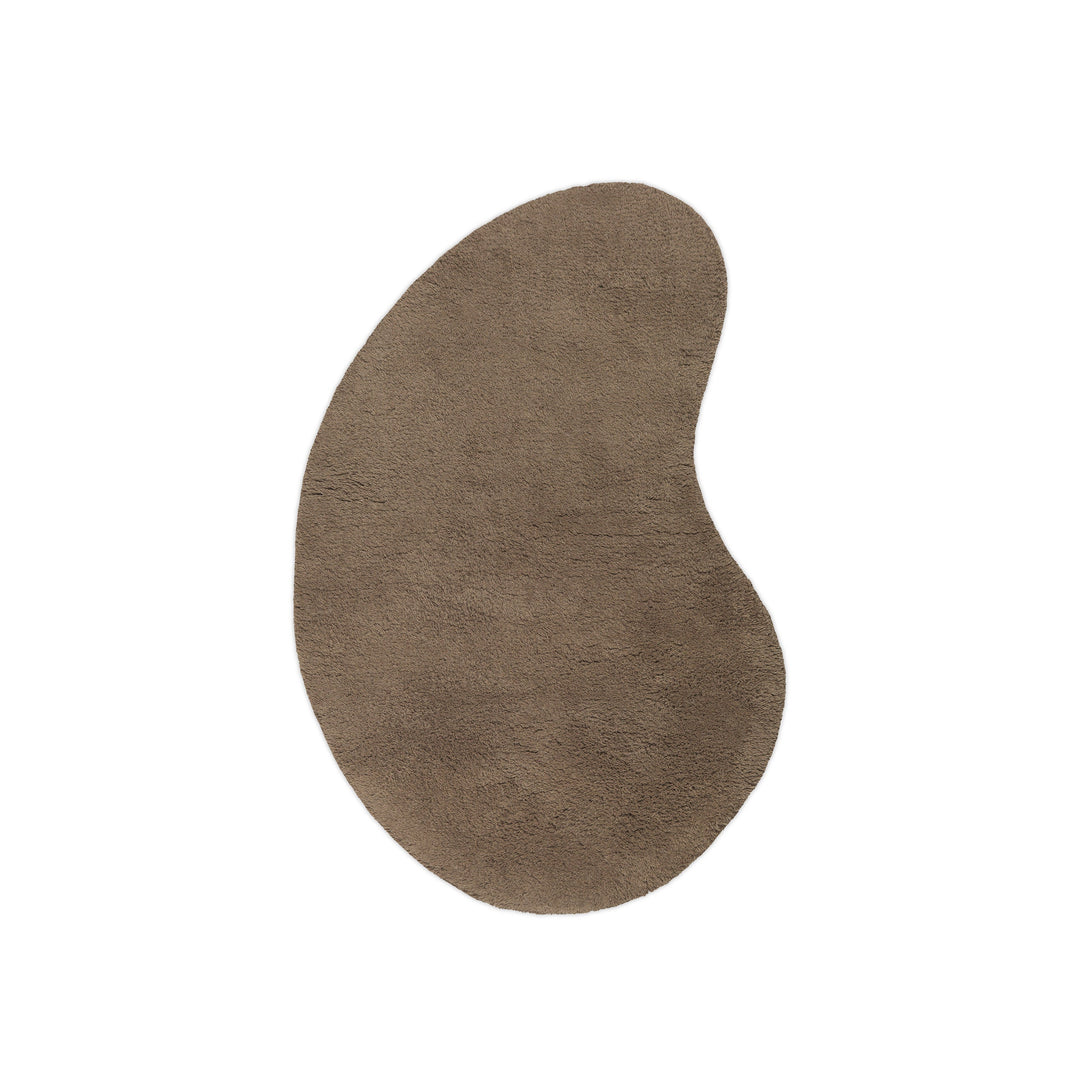 Forma Wool Rug Rugs Ferm Living Ash Brown Small: 3 ft 5 in x 5 ft 1 in
