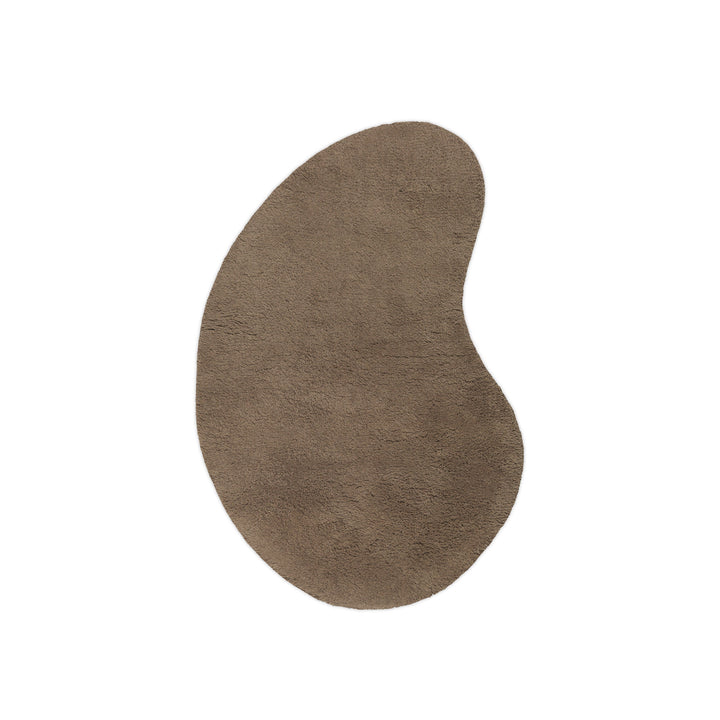 Forma Wool Rug Rugs Ferm Living Ash Brown Small: 3 ft 5 in x 5 ft 1 in