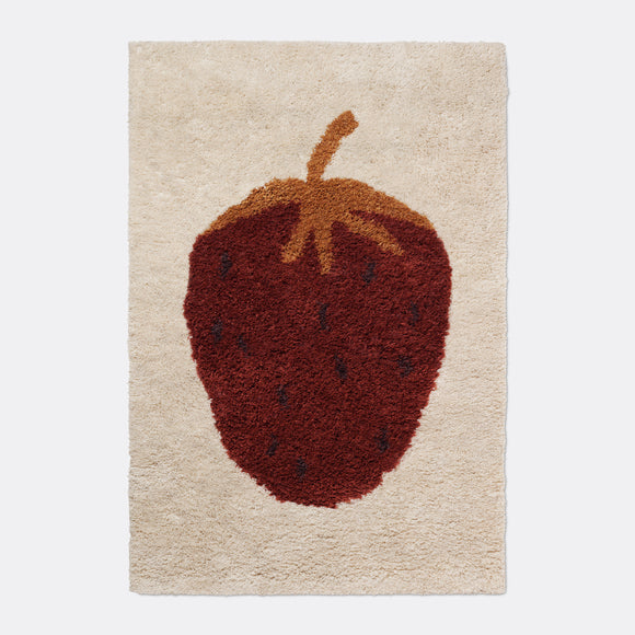 Fruiticana Tufted Strawberry Rug Rugs Ferm Living