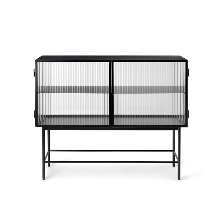 Haze Sideboard Sideboards Ferm Living Reeded Glass - Black