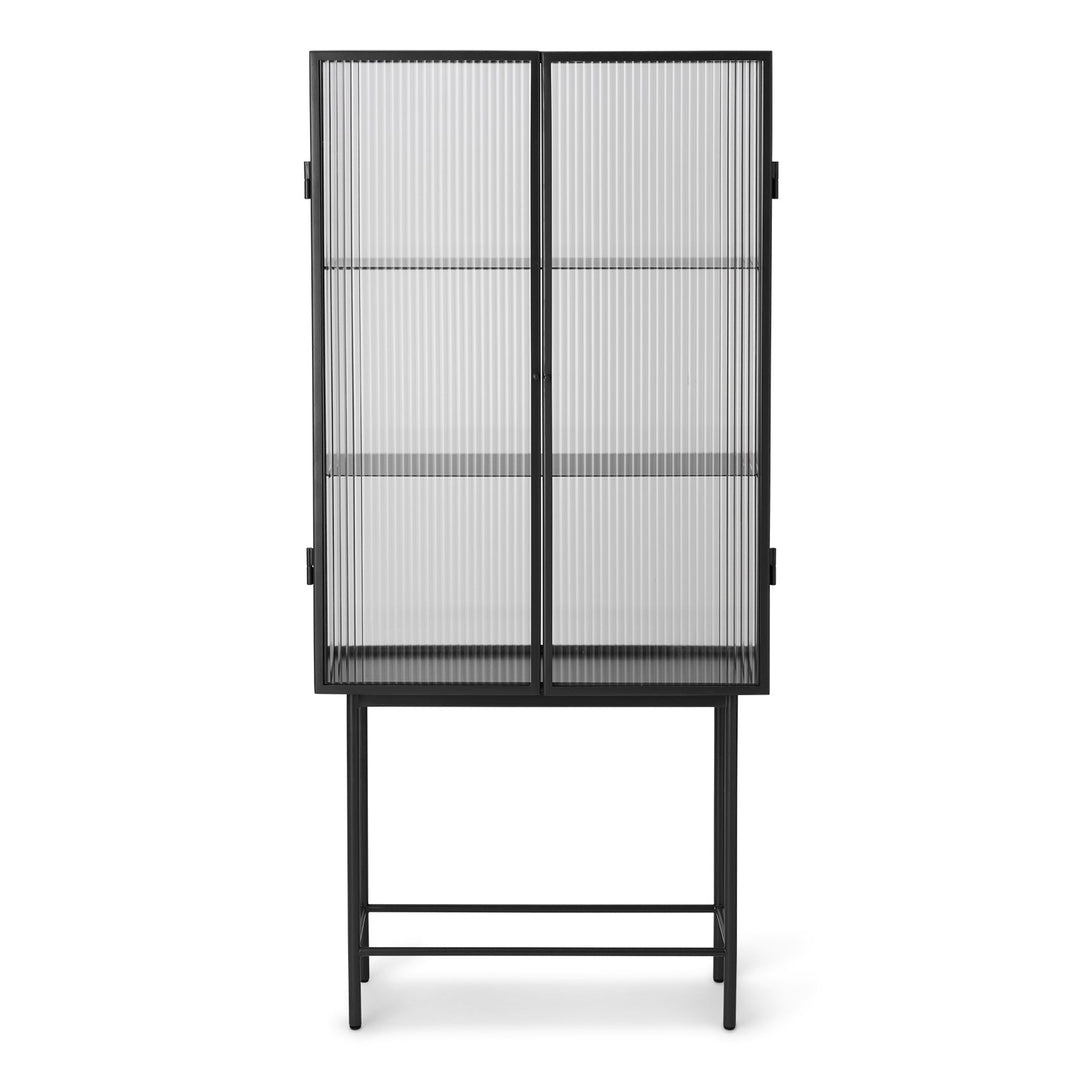 Haze Vitrine Sideboards Ferm Living Black / Reeded Glass