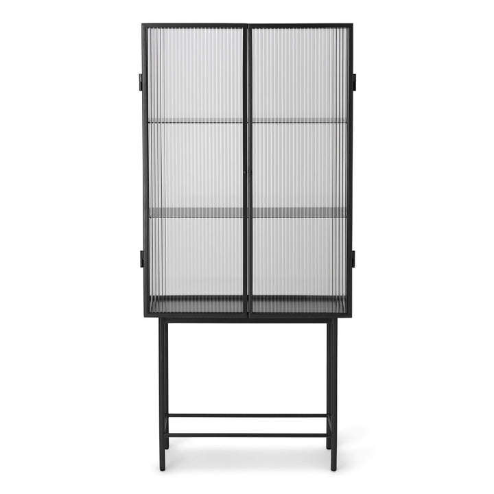 Haze Vitrine Sideboards Ferm Living Black / Reeded Glass