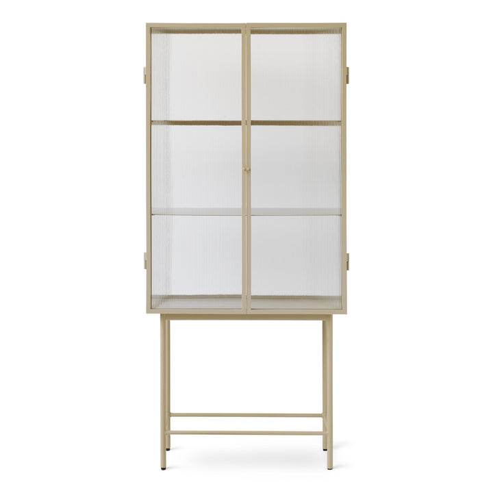 Haze Vitrine Sideboards Ferm Living Cashmere / Reeded Glass