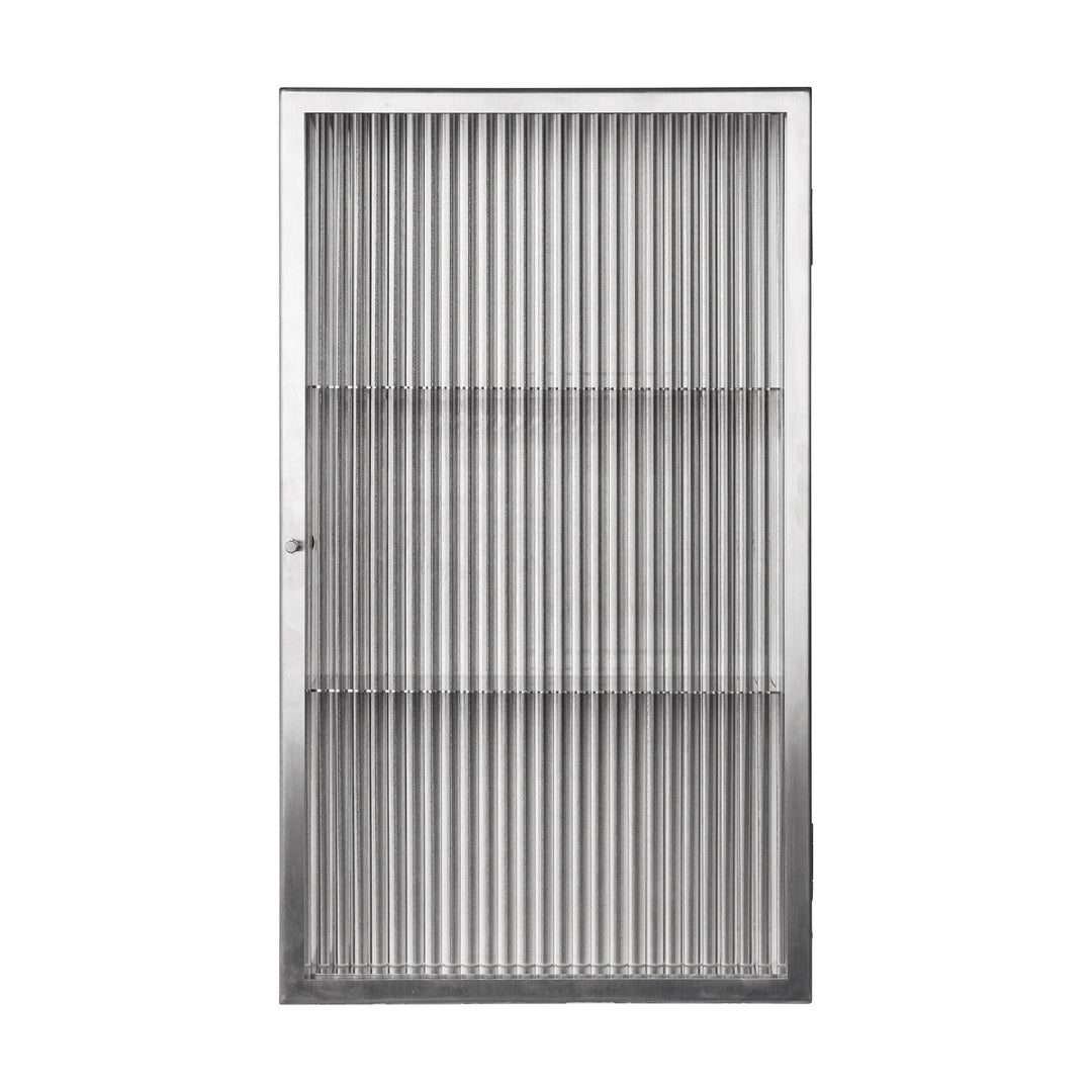Haze Wall Cabinet Medicine Cabinets Ferm Living Brushed Stainless Steel