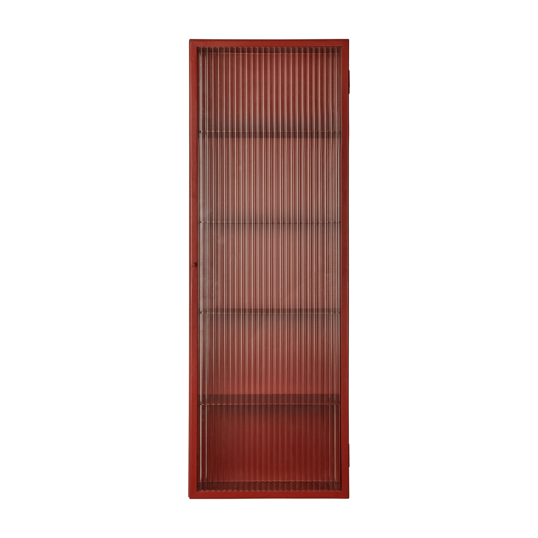 Haze Wall Cabinet with 3 Shelves Sideboards Ferm Living Oxide Red