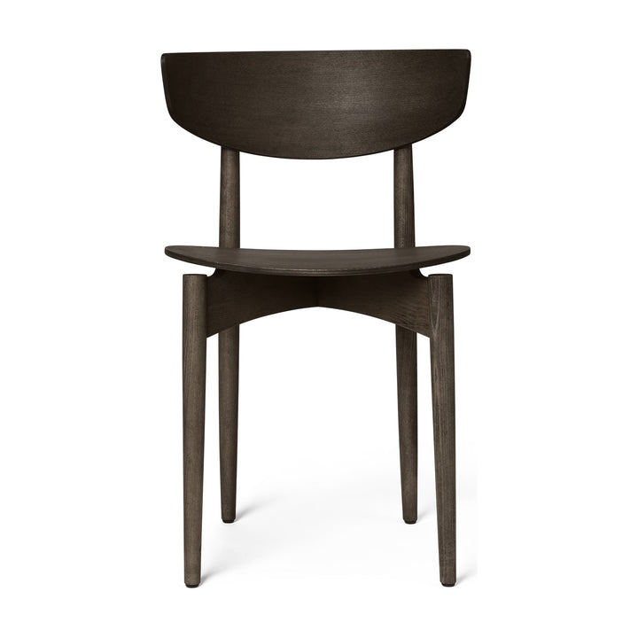 Herman Dining Chair with Wood Base Chairs Ferm Living Dark Stained