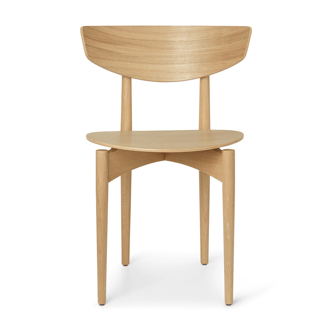 Herman Dining Chair with Wood Base Chairs Ferm Living Natural Oak