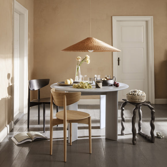 Herman Dining Chair with Wood Base Chairs Ferm Living