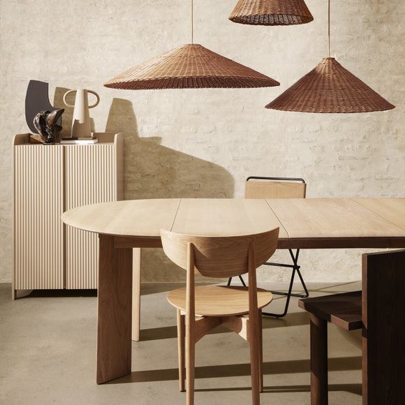 Herman Dining Chair with Wood Base Chairs Ferm Living