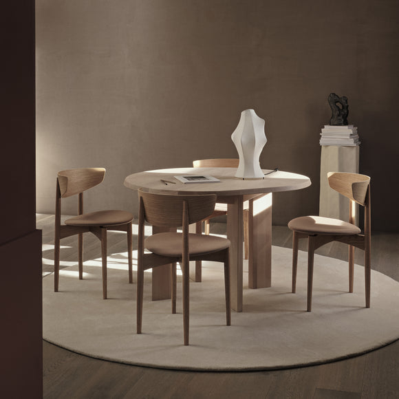 Herman Dining Chair with Wood Base Chairs Ferm Living