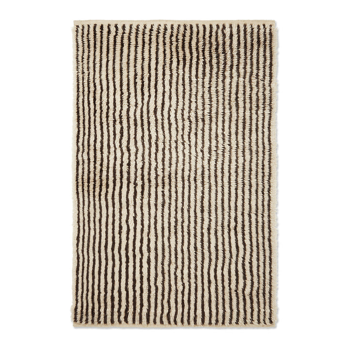 Kami Knotted Rug Rugs Ferm Living Off-White / Coffee Large: 3 ft 11 in x 5 ft 11 in
