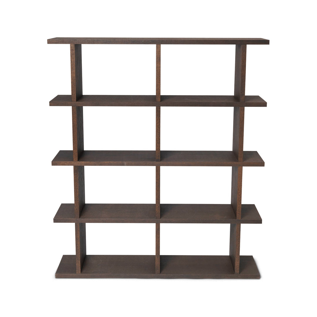 Kona Vertical Bookcase Bookcases & Standing Shelves Ferm Living Dark Stained Large: 48.2 in width