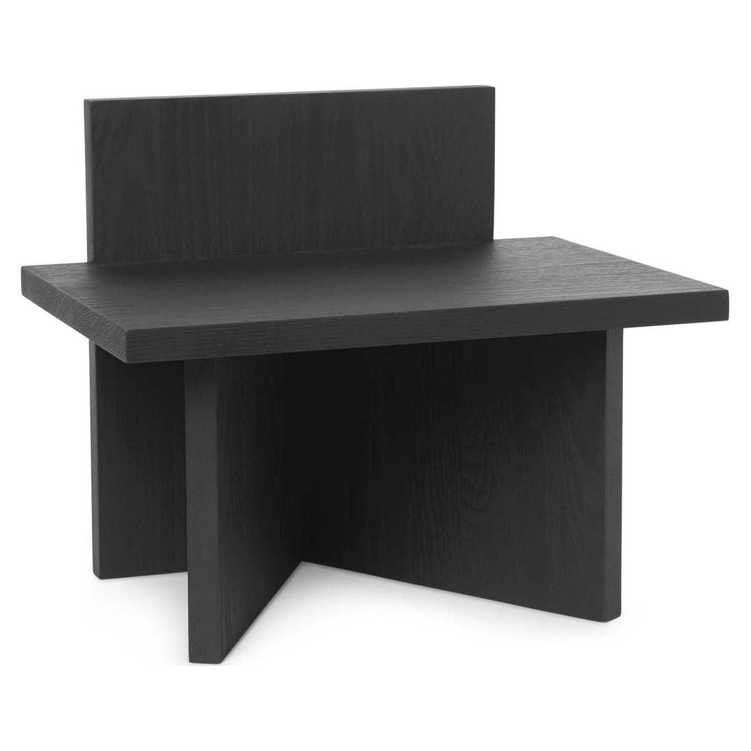 Oblique Stool Furniture Ferm Living Black Stained Ash