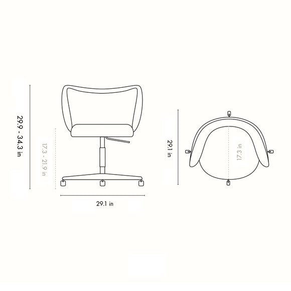 Rico Dining Chair with Castor Chairs Ferm Living