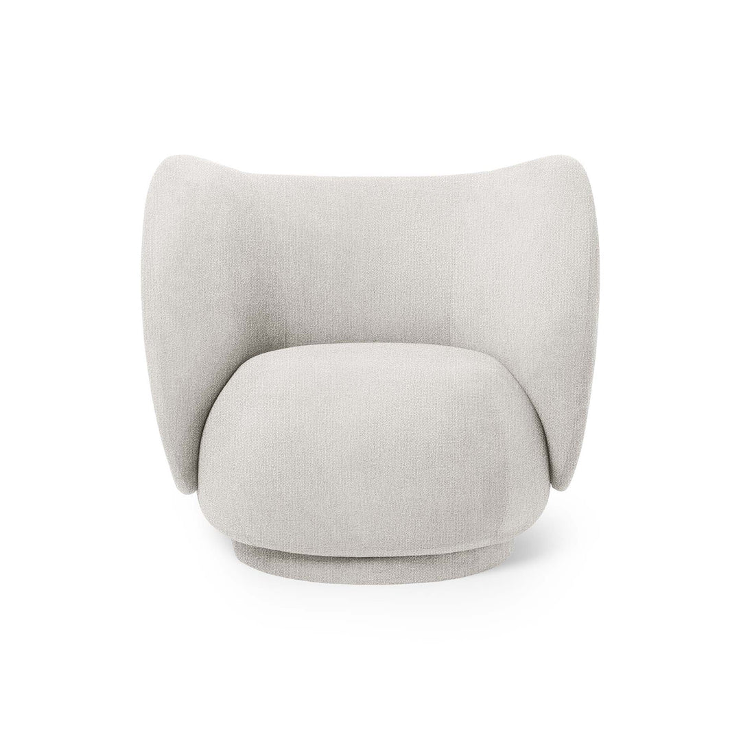 Rico Lounge Chair Chairs Ferm Living Boucle Off-White Chair Only Without Swivel