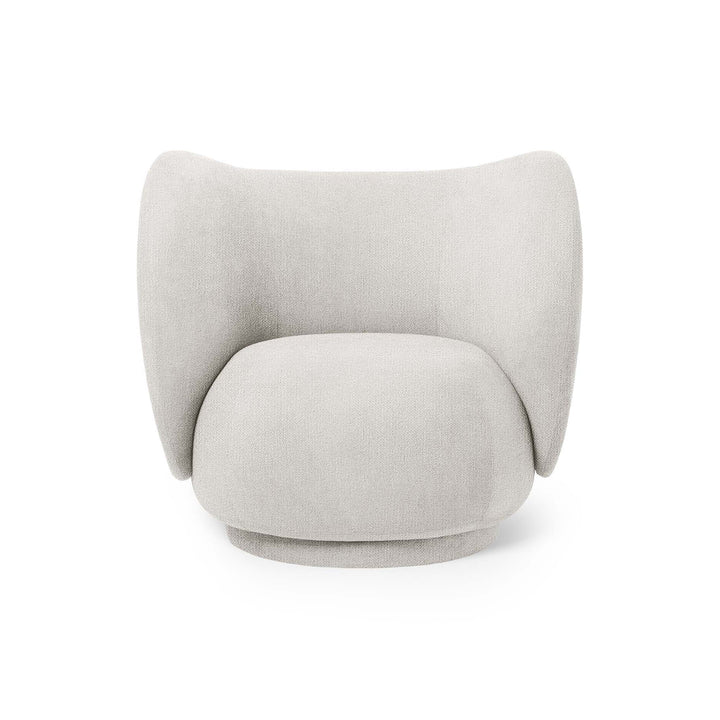 Rico Lounge Chair Chairs Ferm Living Boucle Off-White Chair Only Without Swivel