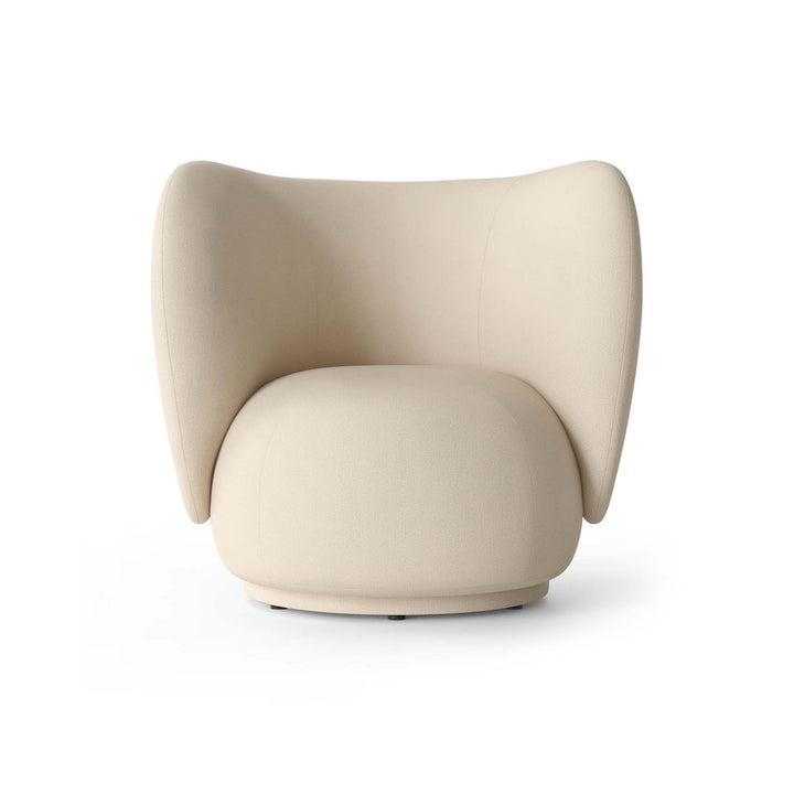Rico Lounge Chair Chairs Ferm Living Brushed Off-White Chair Only Without Swivel